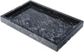 HighFree Black Marble Decorative Catchall Tray; display contents not included